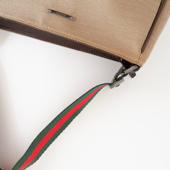 Authentic Preowned Gucci Beige Sherry Line Shoulder Bag - Picture 2 of 16